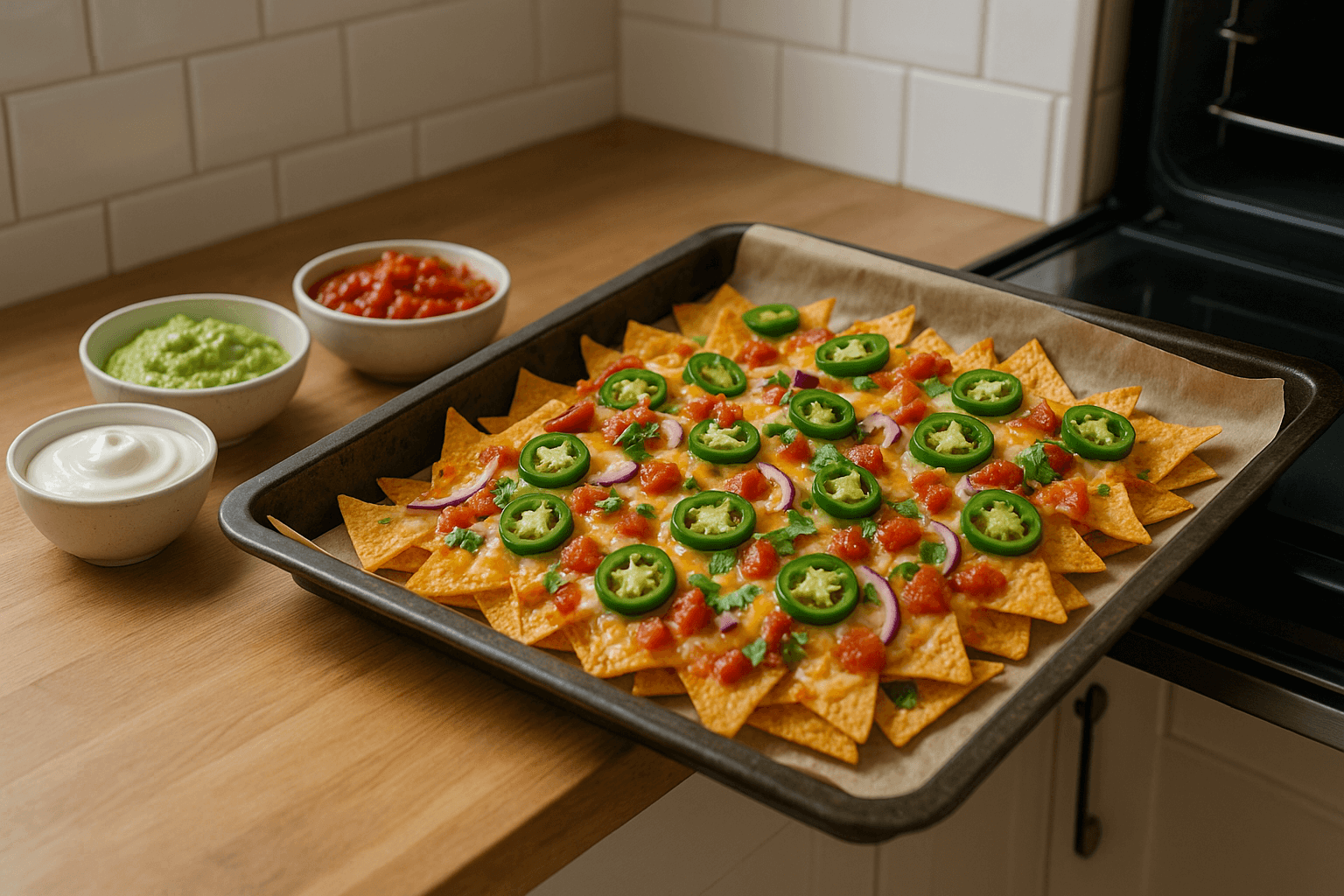 Nachos orkaitėje: traškus receptas vakarui su filmais