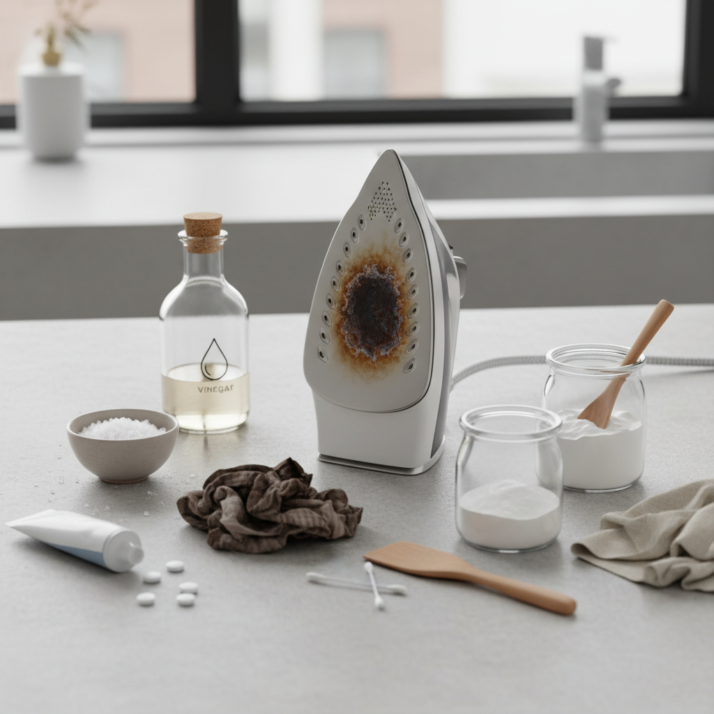 Kaip nuvalyti pridegusį lygintuvą: veiksmingi būdai