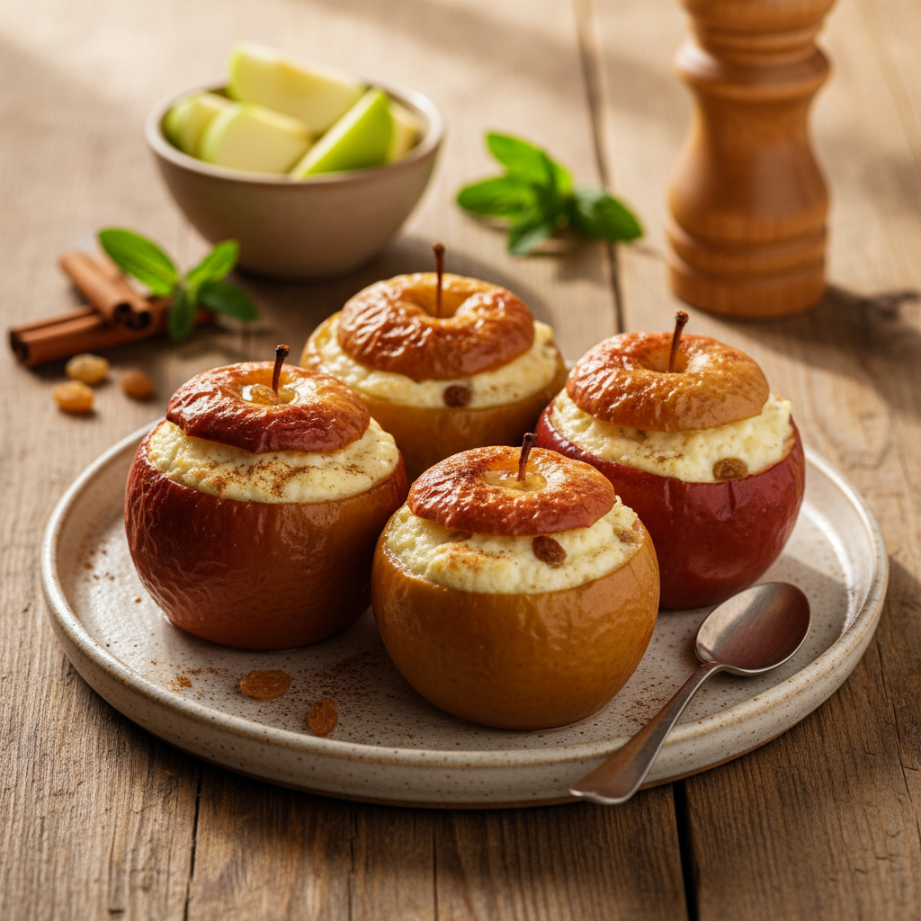 Kepti obuoliai su varške: receptas, kuriam neatsispirsite