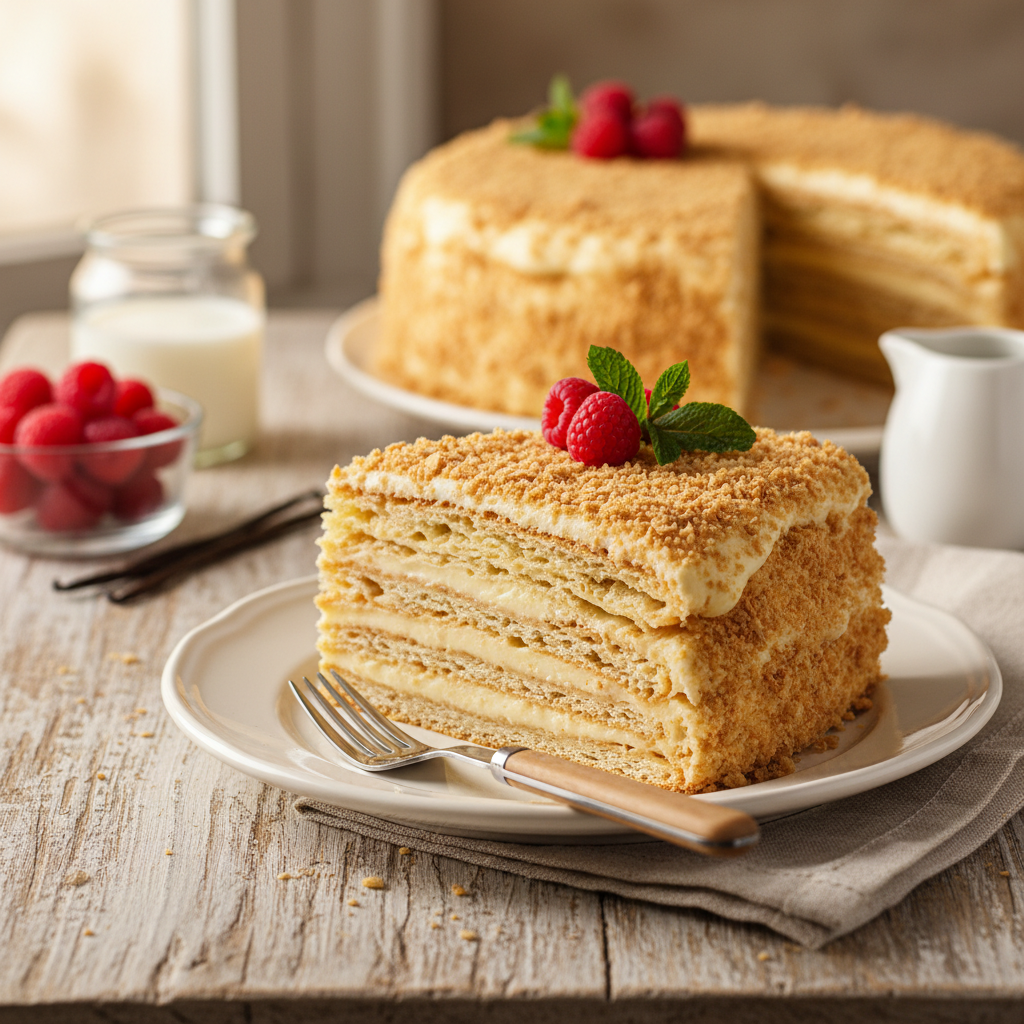 Močiutės Napoleono tortas: receptas, kurio ieško visi