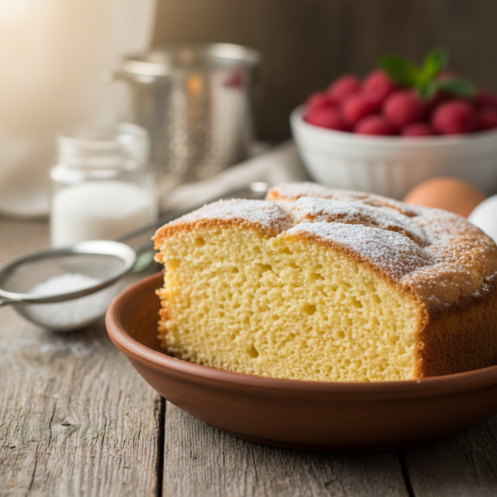 Purus močiutės biskvitas: paslaptis, kad niekada nesukristų