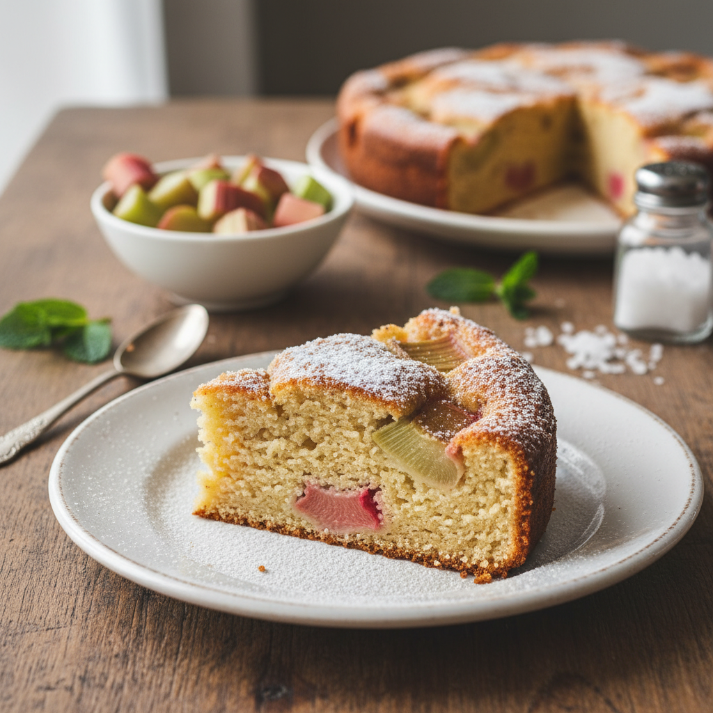 Rabarbarų pyragas: tradicinis receptas, lyg pas močiutę