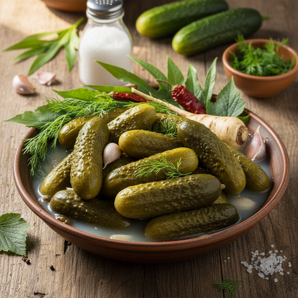 Rauginti agurkai su šaltu vandeniu: receptas žiemai