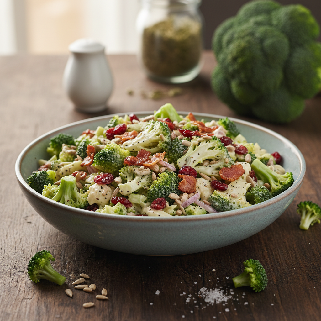 Skanios brokolių salotos: paruošite vos per kelias minutes