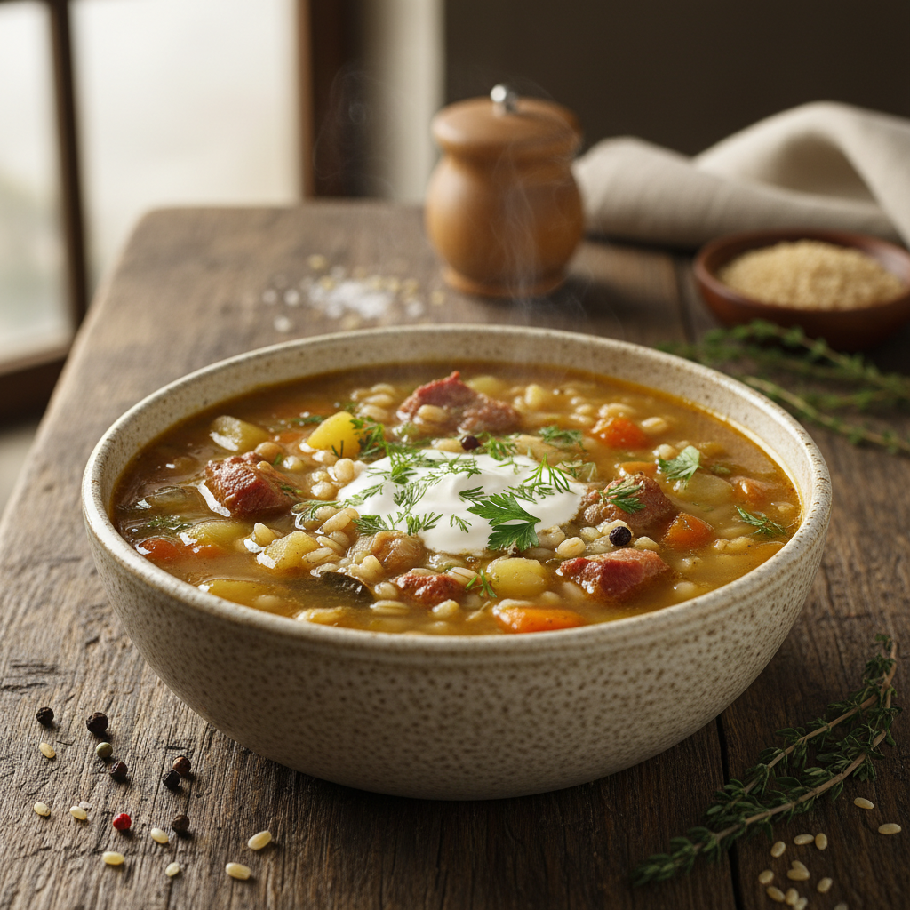 Soti perlinių kruopų sriuba: receptas, kurį pamėgs visi