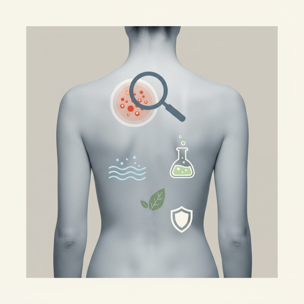Spuogai ant nugaros: priežastys ir būdai jų atsikratyti