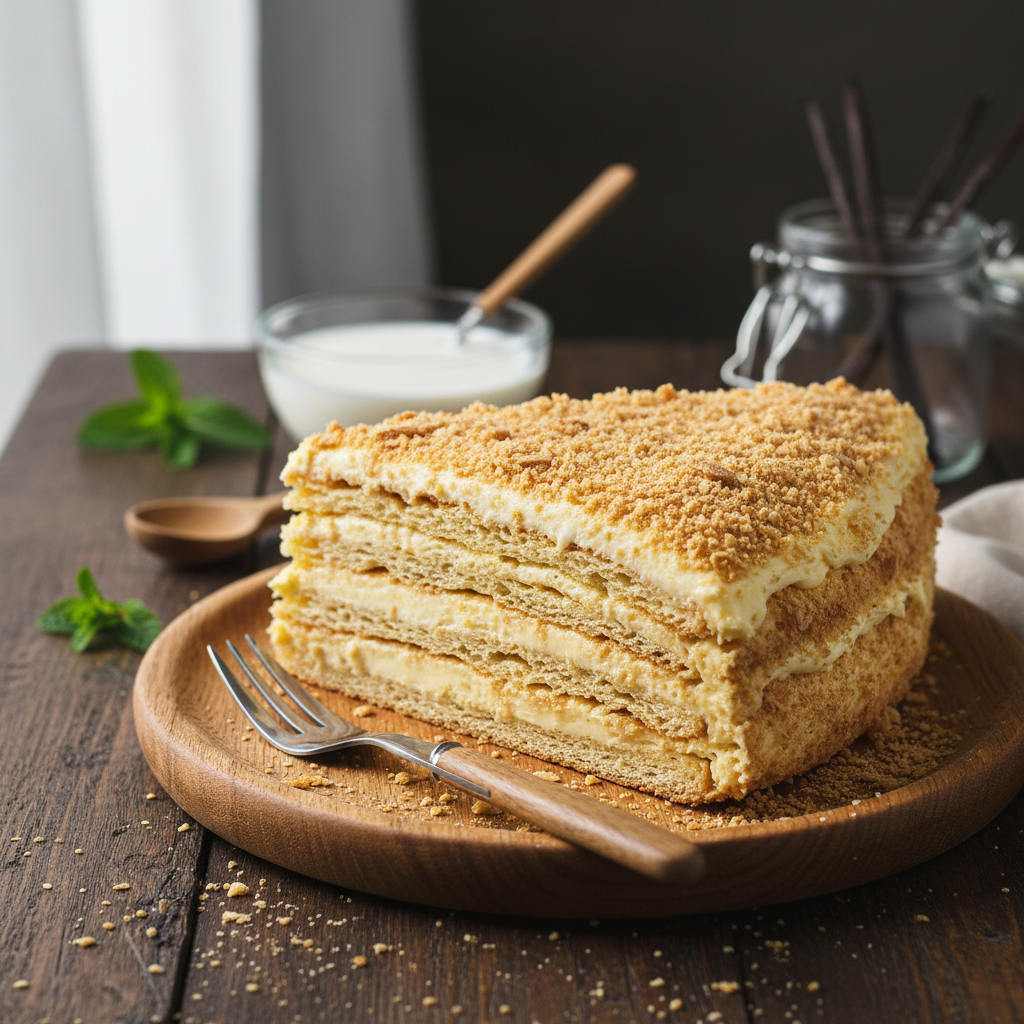 Tobulas Napoleono kremas: senas receptas, kuris pavyks