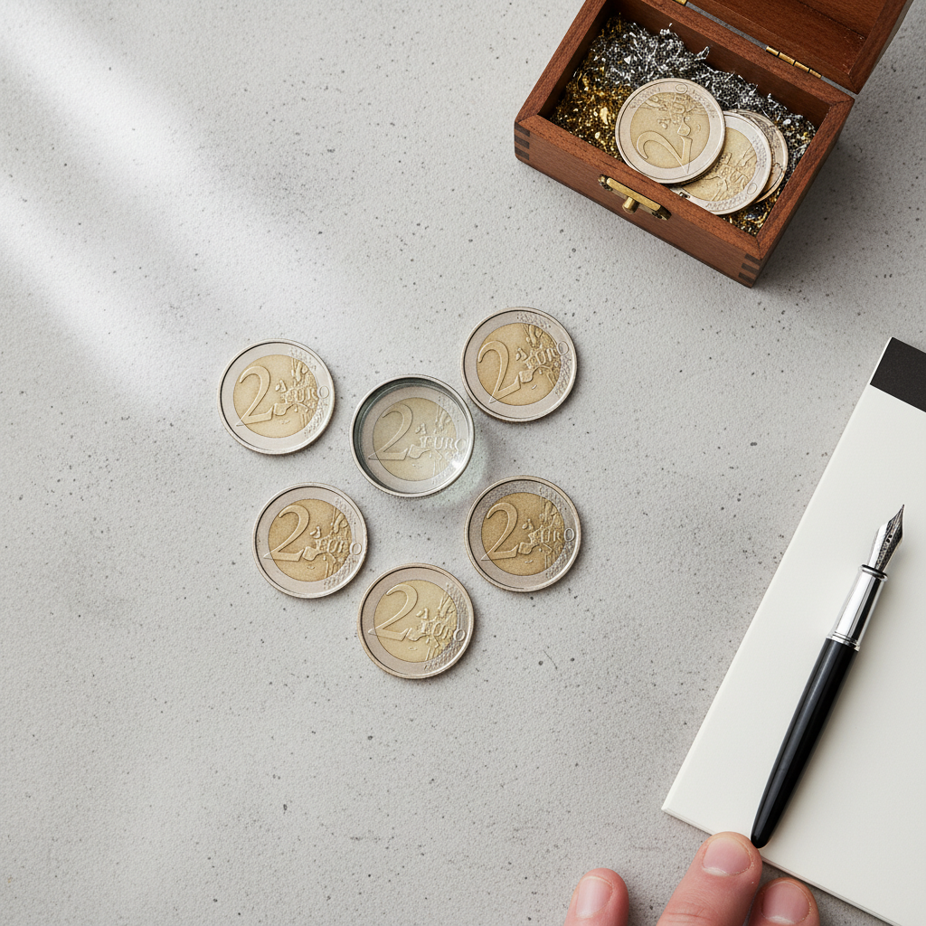 Vertingos 2 eurų monetos: kai kurios vertos tūkstančių