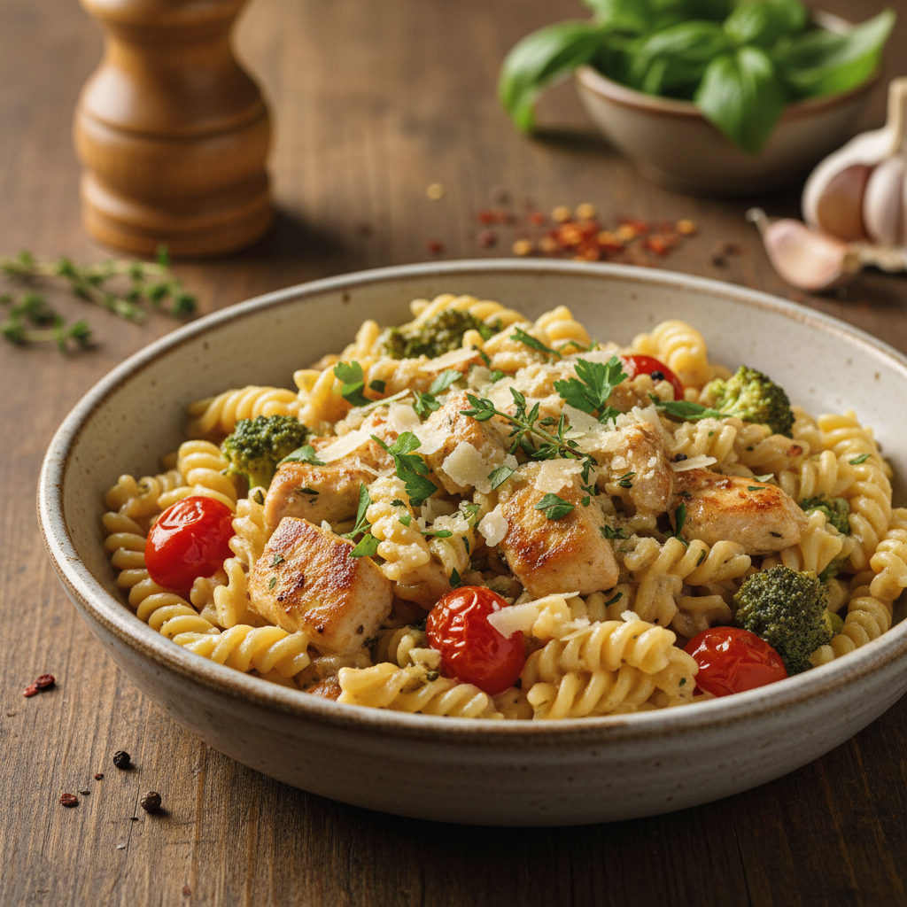 Vištiena su makaronais per 20 min.: receptas vakarienei