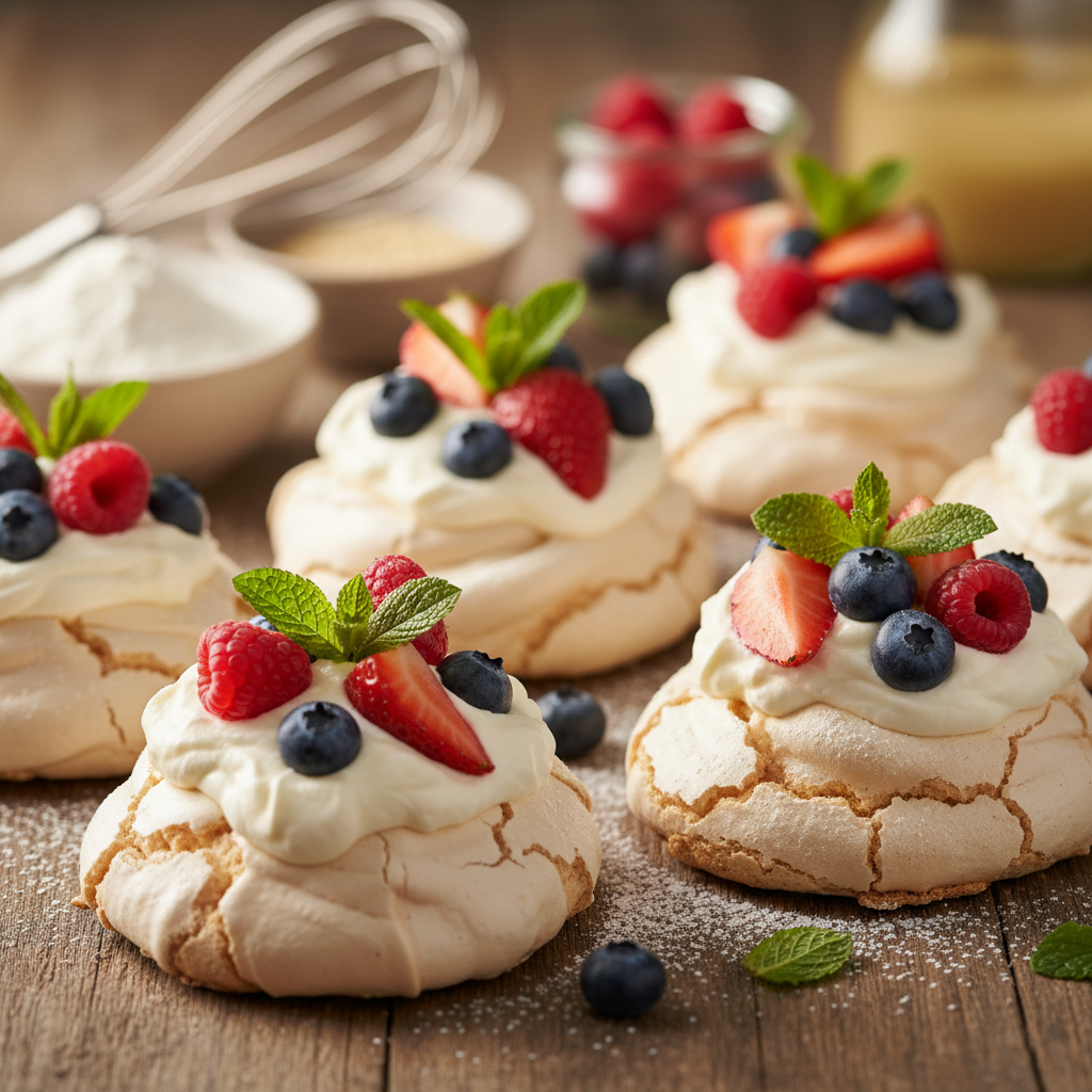 Mini pavlovos receptas: lengvas desertas, kuris tirpsta burnoje