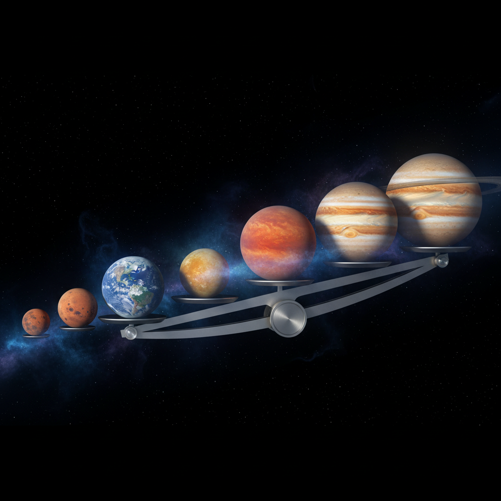 Saulės sistemos planetos pagal dydį: nuo Merkurijaus iki Jupiterio